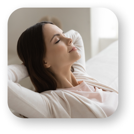 Woman breathing