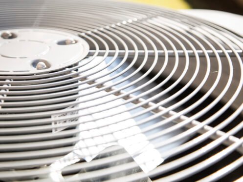 Home air conditioner unit in summer season.